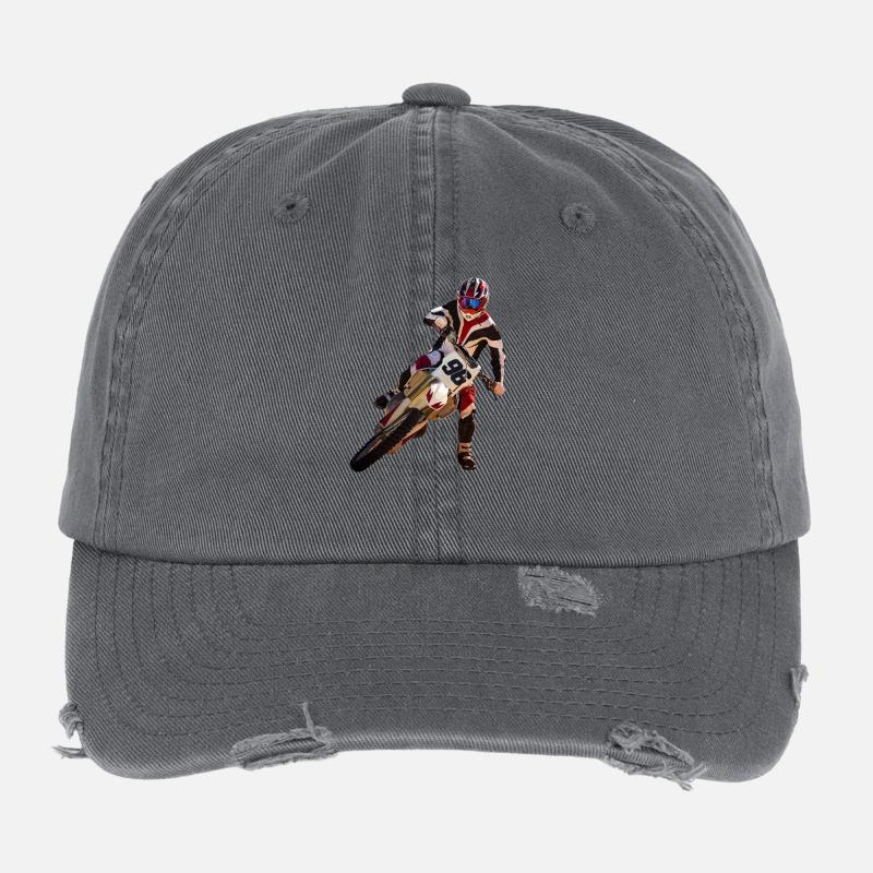 Motocross Flexfit Vintage Destroyed Cap