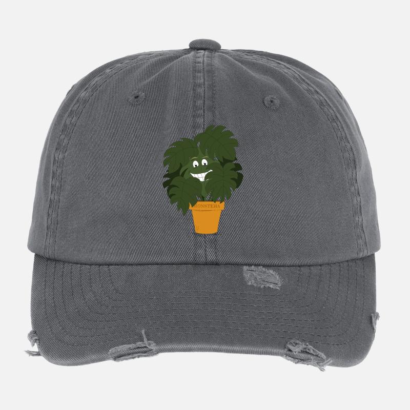 Monstera Flexfit Vintage Destroyed Cap