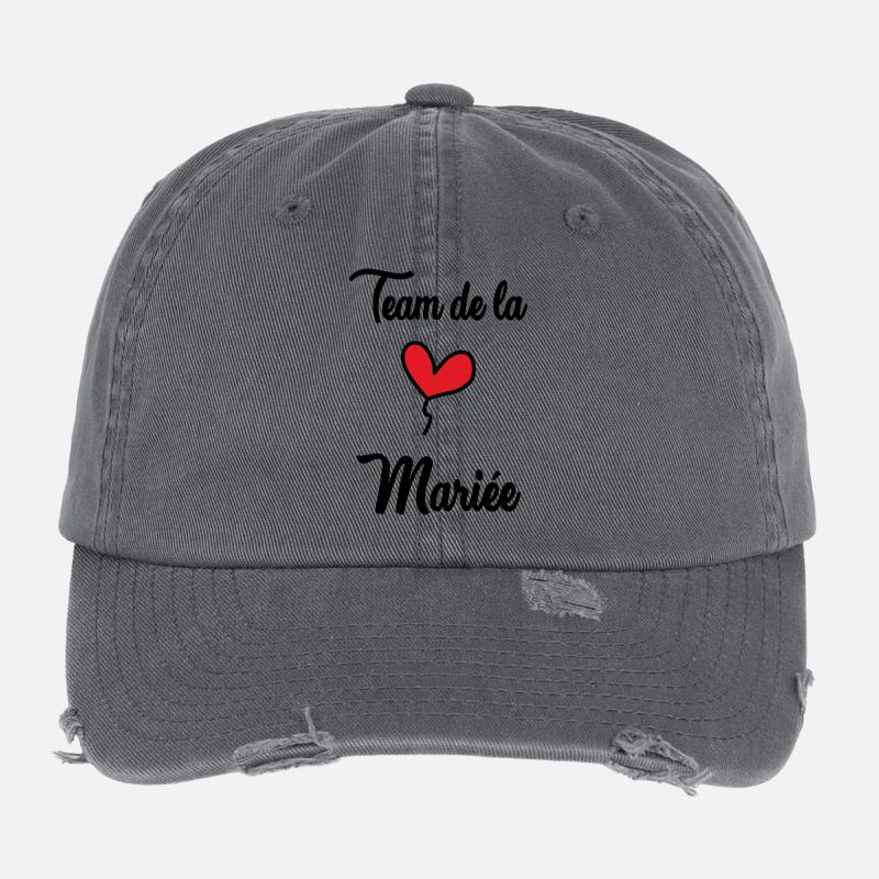 EVJF. TEAM MARIEE Casquette vintage effet usé Flexfit