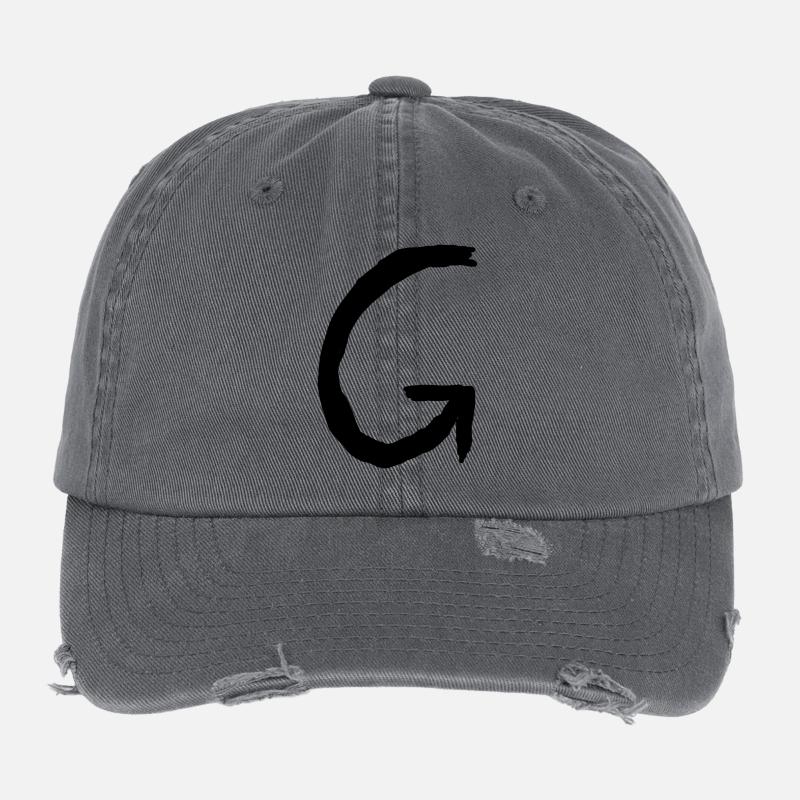 Buchstaben G Flexfit Vintage Destroyed Cap