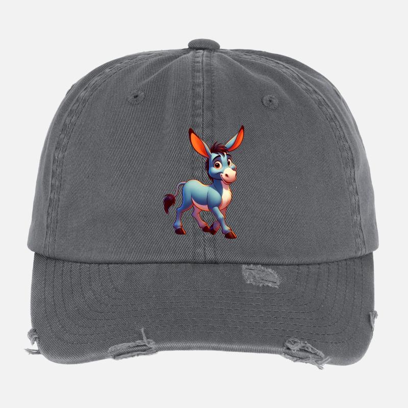 Donkey Mule Flexfit Vintage Destroyed Cap