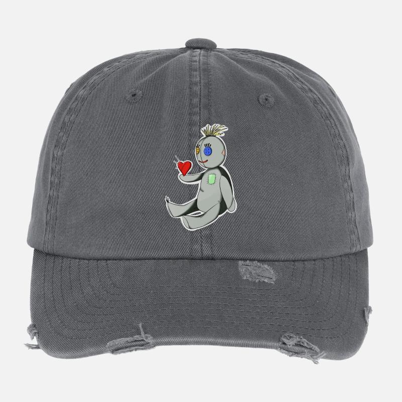 Die Voodoo-Puppe Flexfit Vintage Destroyed Cap