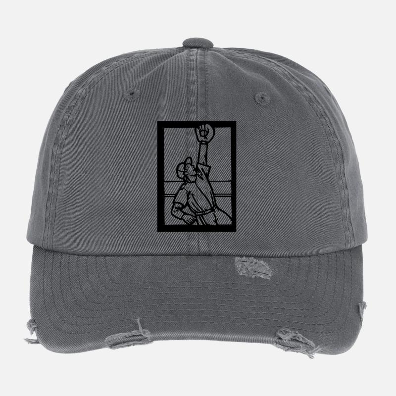 Baseball Hardball Softball Strike Hit Pitch Flexfit Vintage Destroyed Cap