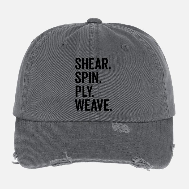 Shear Spin Ply Weave Flexfit Vintage Destroyed Cap
