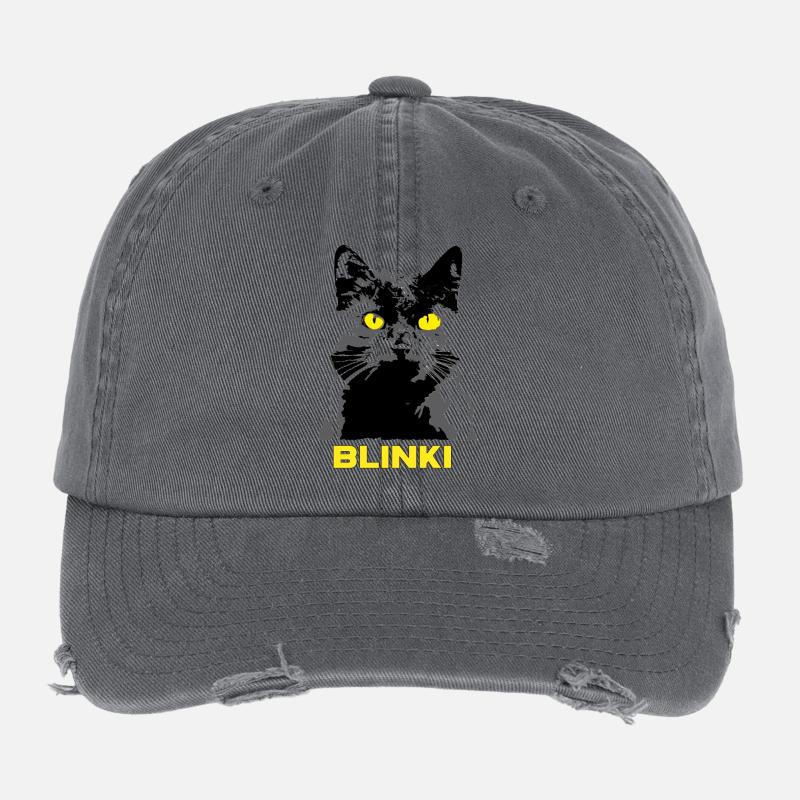 Mon chat préféré - Blinki Casquette vintage effet usé Flexfit