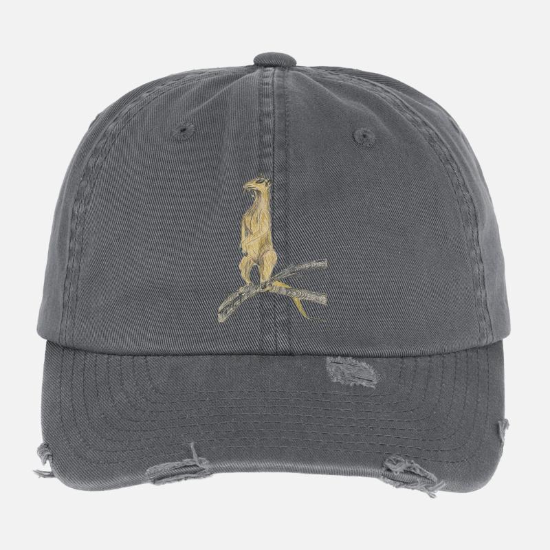 Oiseaux fantastiques sur branches Casquette vintage effet usé Flexfit