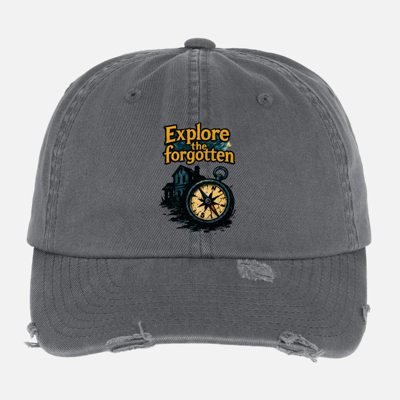Urbex - Urban Exploration - Urban Explorer Flexfit Vintage Destroyed Cap