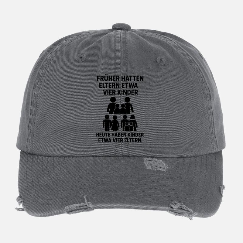 kinder eltern witz Flexfit Vintage Destroyed Cap