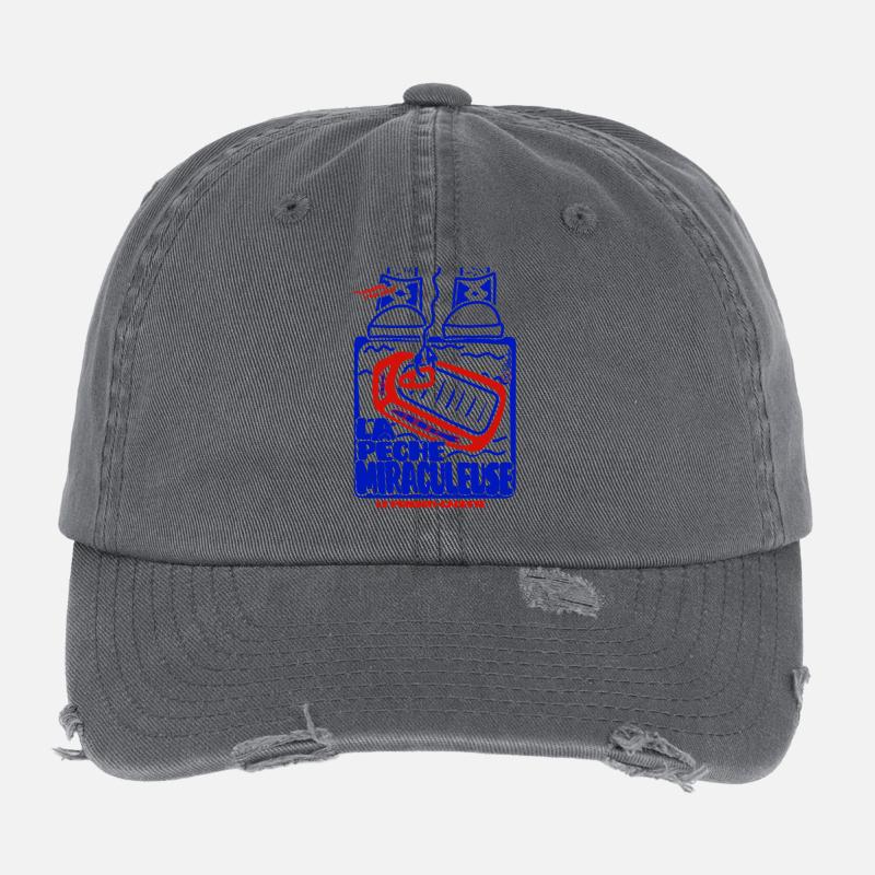 Pêche Miraculeuse Retro Casquette vintage effet usé Flexfit