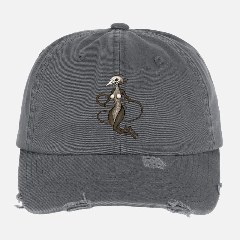 BUG #12 - dark hell Casquette vintage effet usé Flexfit
