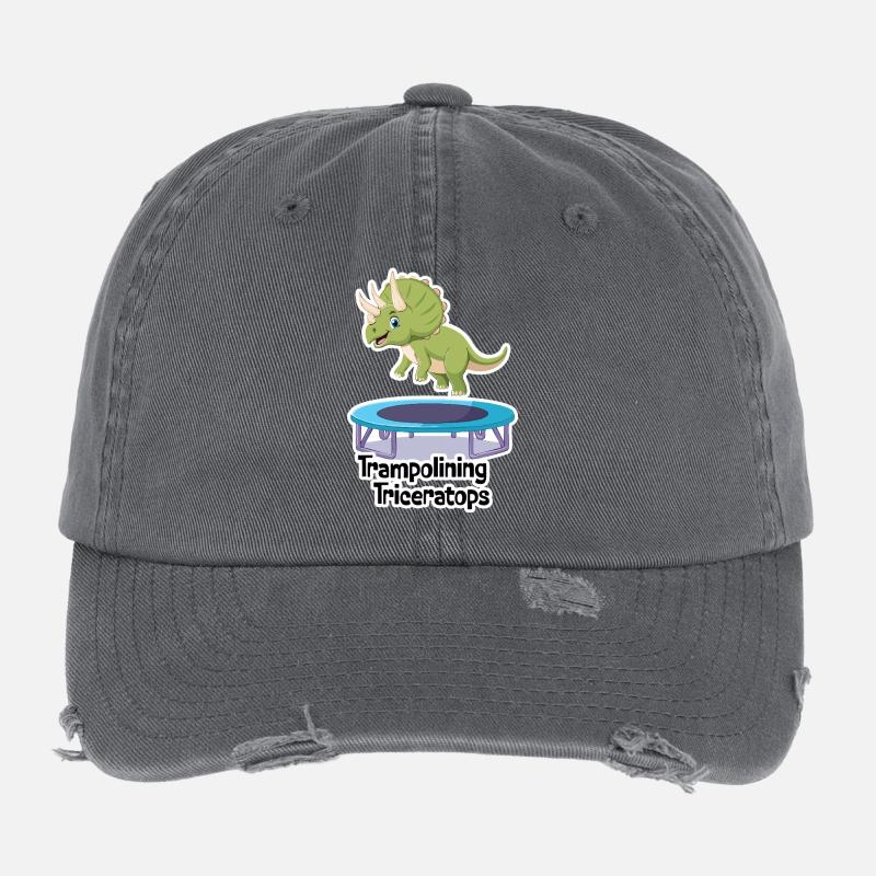TRICERATOPS-Trampolin Flexfit Vintage Destroyed Cap