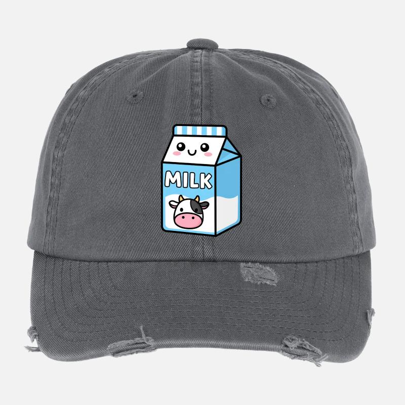 Milchkarton-Kuh Flexfit Vintage Destroyed Cap