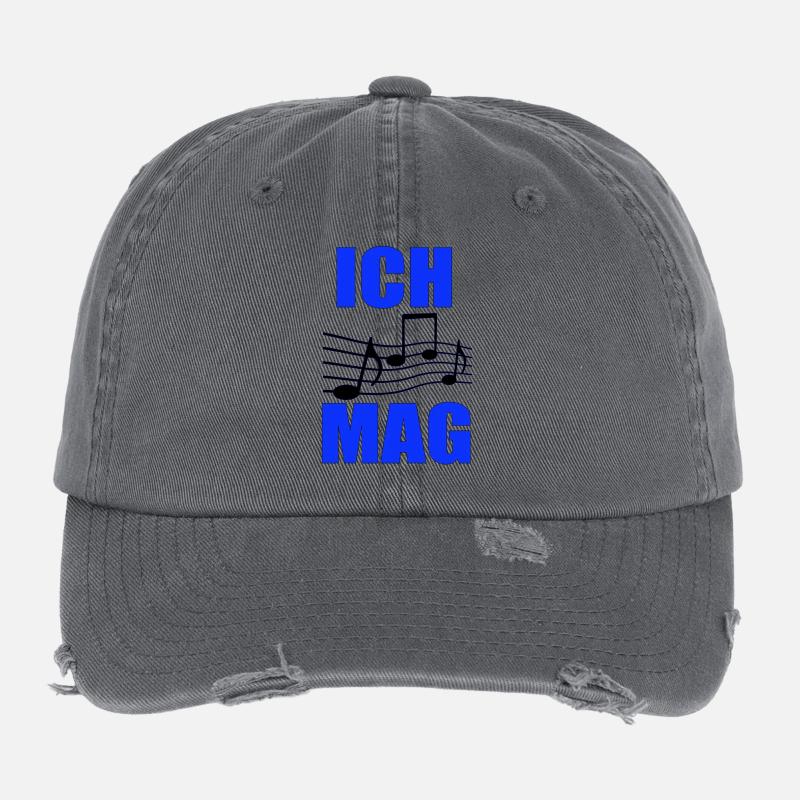 I like music Blue note layout Flexfit Vintage Destroyed Cap