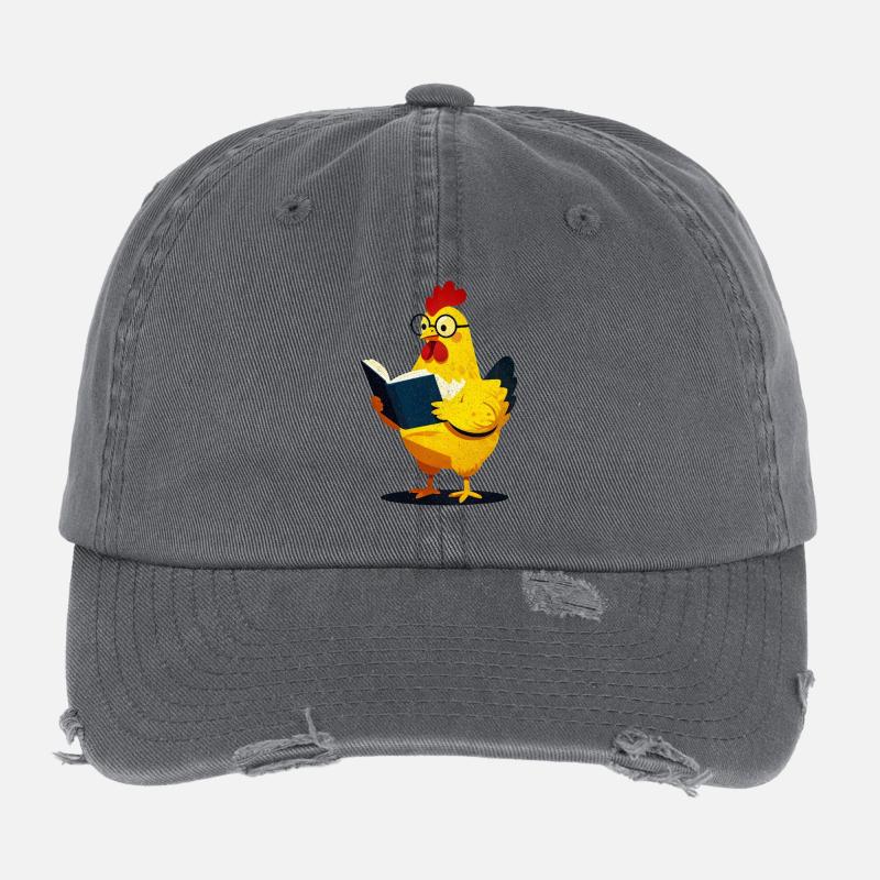 Poulet Lecteur Casquette vintage effet usé Flexfit