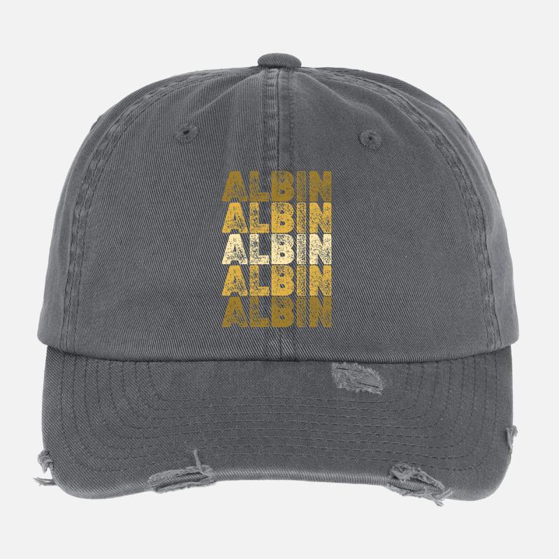 Gift for Albin Flexfit Vintage Destroyed Cap