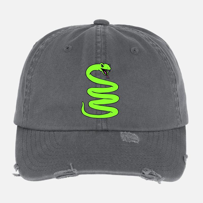 Coiled Snale Flexfit Vintage Destroyed Cap