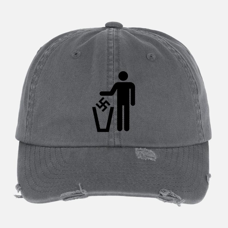 Papierkorb Flexfit Vintage Destroyed Cap
