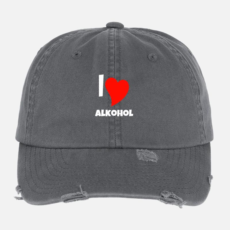 Love alkohol Flexfit Vintage Destroyed Cap
