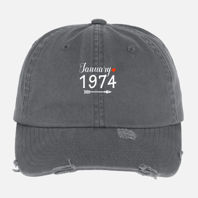 Januar 1974 Flexfit Vintage Destroyed Cap