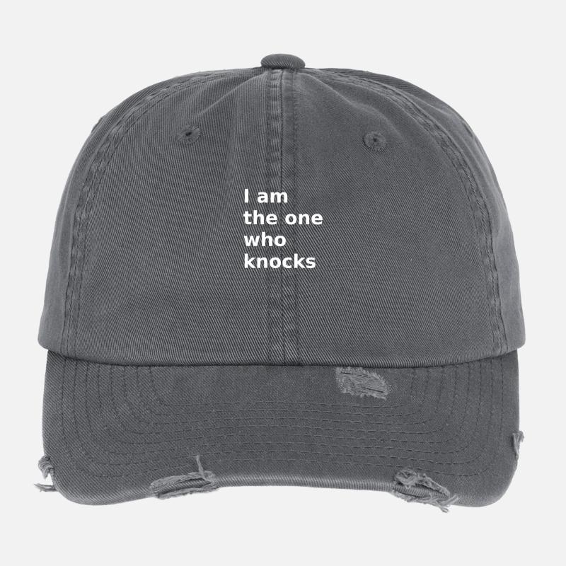 I am the one who knocks walter white Flexfit Vintage Destroyed Cap