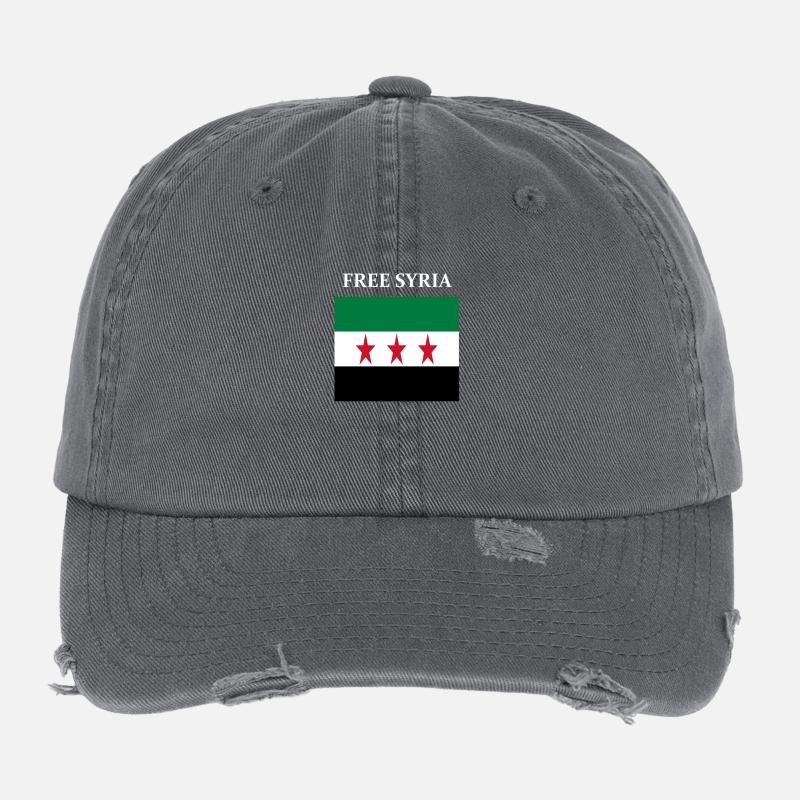 Free Syria Flexfit Vintage Destroyed Cap