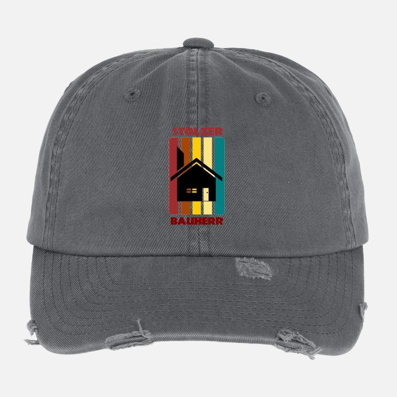 Constructeur fier / construction de maison / cadeau Casquette vintage effet usé Flexfit