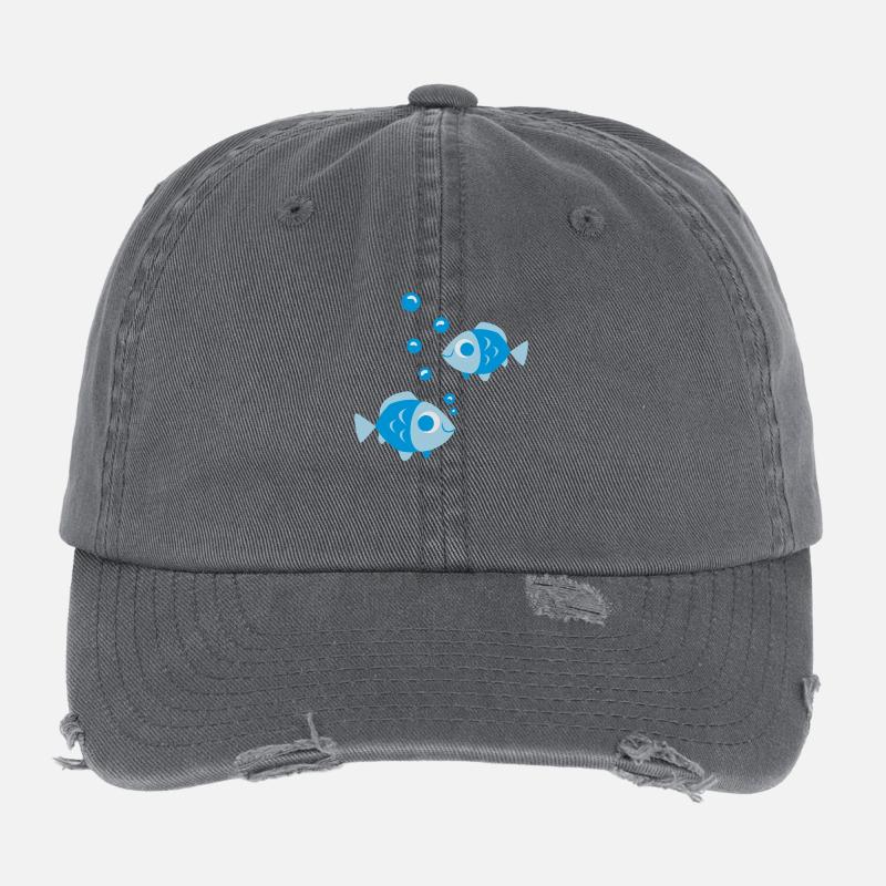 fische Flexfit Vintage Destroyed Cap