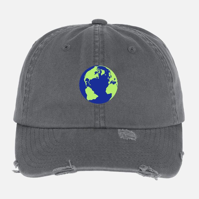 terre Casquette vintage effet usé Flexfit