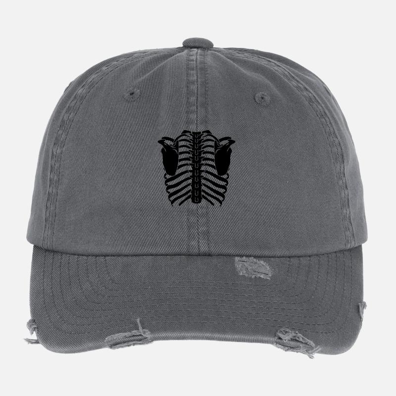 cage thoracique (dos) Casquette vintage effet usé Flexfit