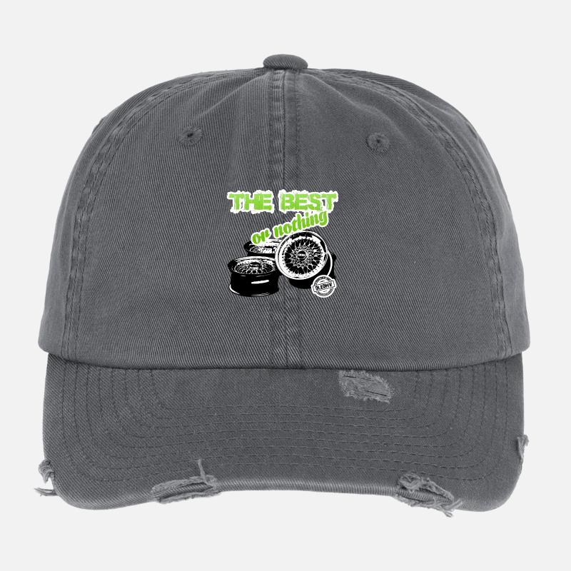 DLEDMV - The Best or noth Casquette vintage effet usé Flexfit