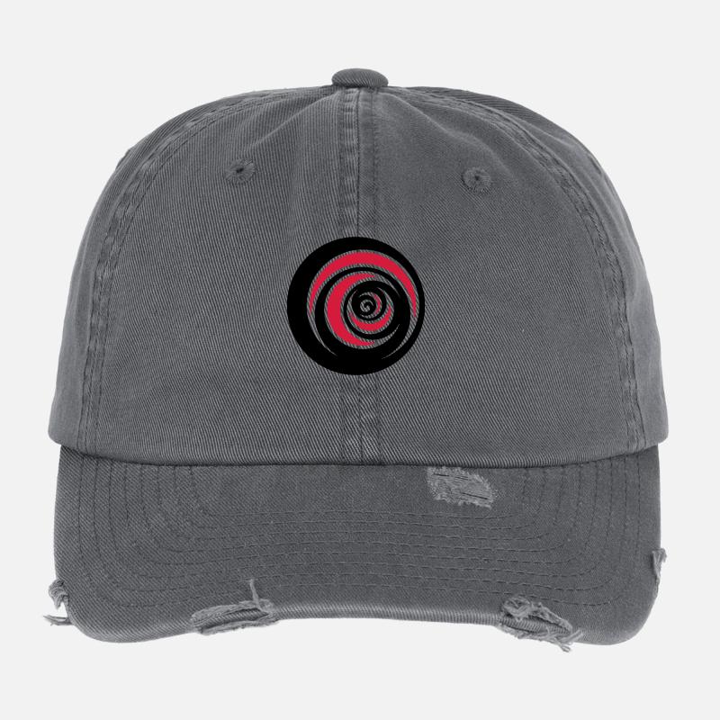 Vertigo - Flexfit Vintage Destroyed Cap - Dunkelgrau
