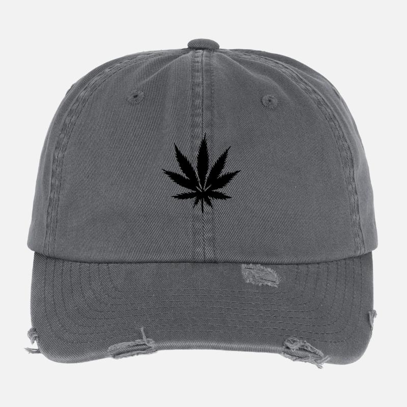 Cannabis Flexfit Vintage Destroyed Cap