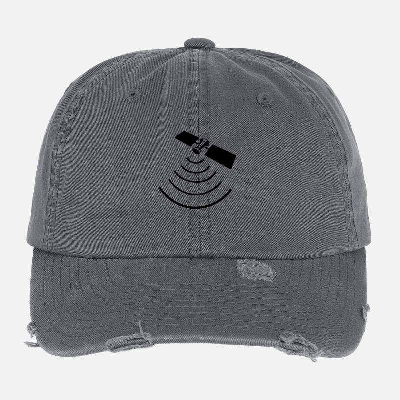Satellite - 1color Flexfit Vintage Destroyed Cap
