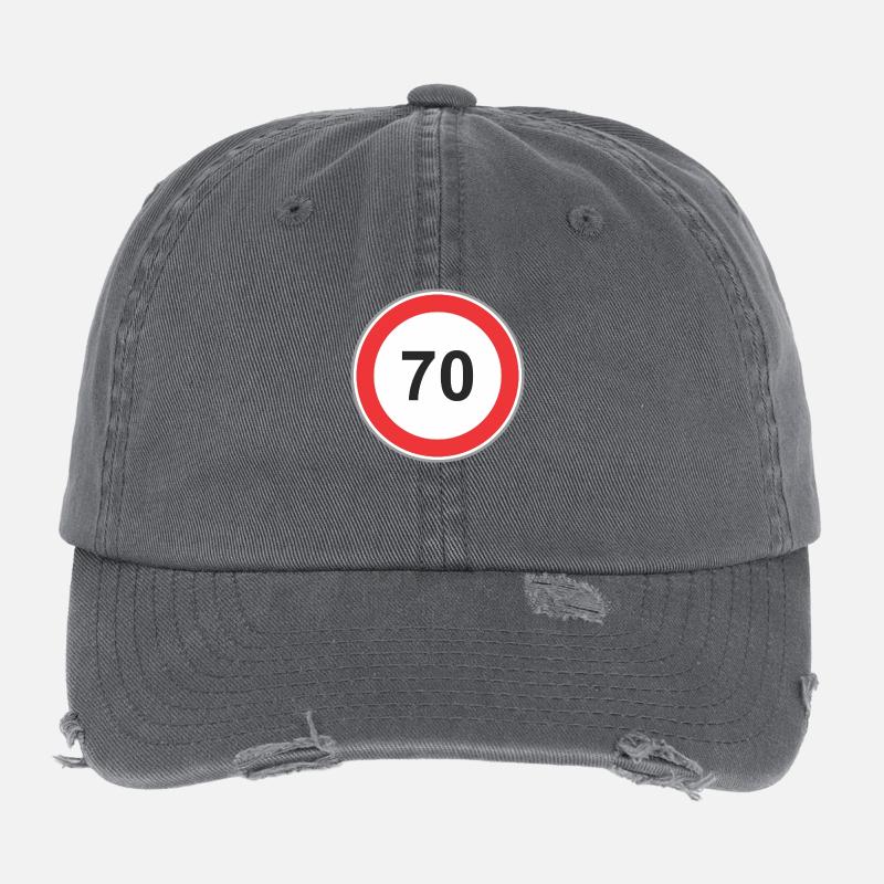 Panneau routier 70 Casquette vintage effet usé Flexfit
