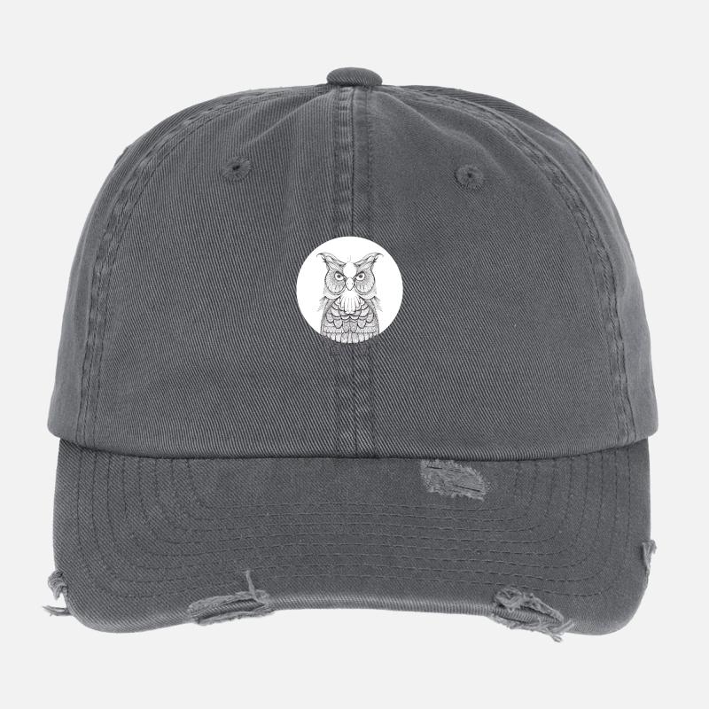 Owl Flexfit Vintage Destroyed Cap