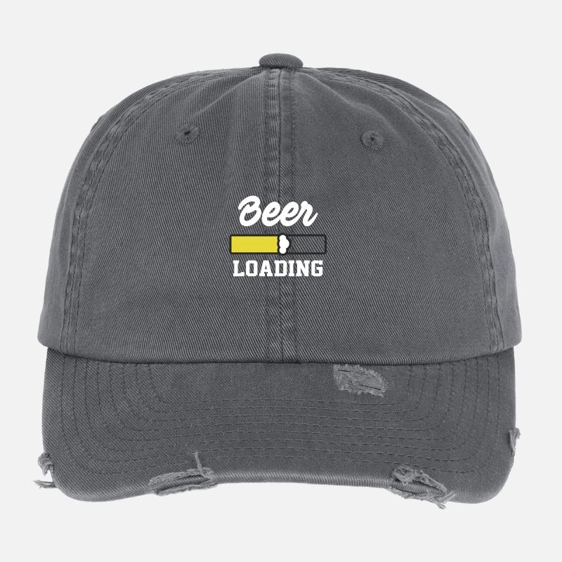 Beer refuel funny sayings Flexfit Vintage Destroyed Cap