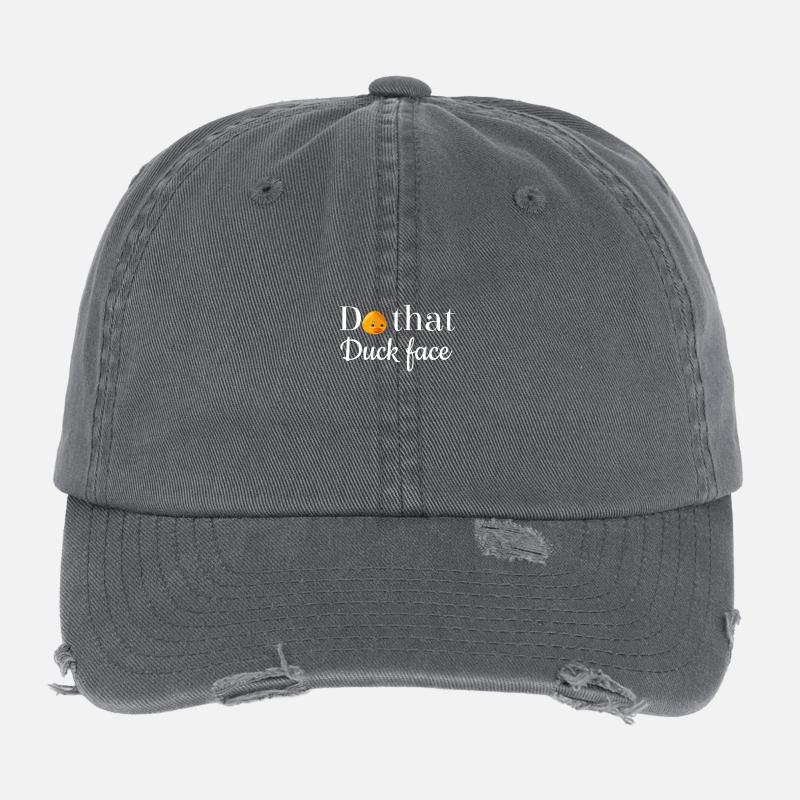 Faites cela duckface s'il vous plaît Casquette vintage effet usé Flexfit