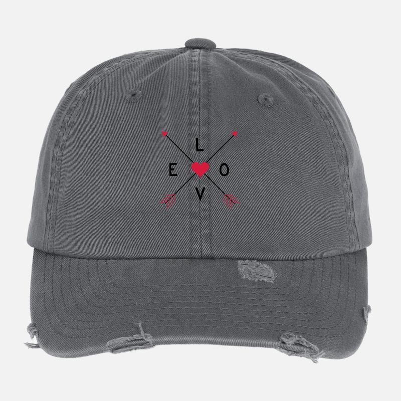 Love-Ethno Pfeile Flexfit Vintage Destroyed Cap