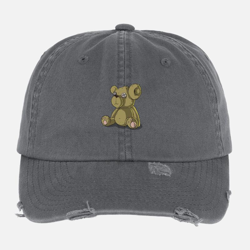 Teddy bear Flexfit Vintage Destroyed Cap