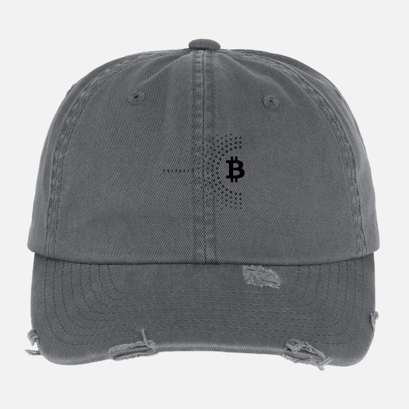 Bitcoin Prepared Casquette vintage effet usé Flexfit