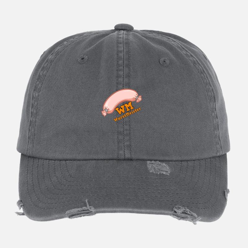 WM! WURSTMEISTER! Flexfit Vintage Destroyed Cap