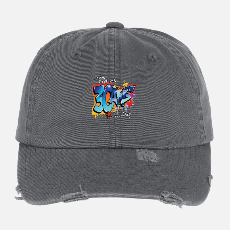 30 ans Casquette vintage effet usé Flexfit