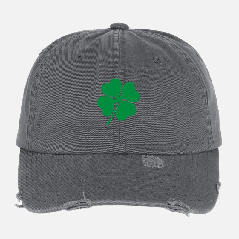 Irish clover de Flexfit Vintage Destroyed Cap
