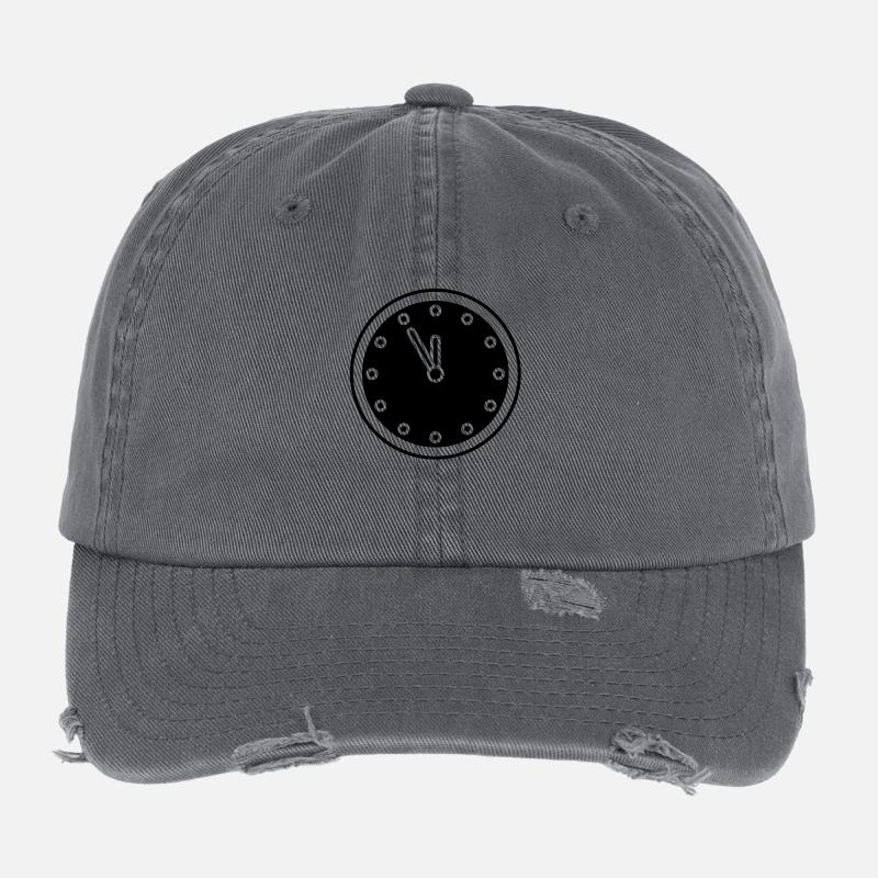 clock Flexfit Vintage Destroyed Cap