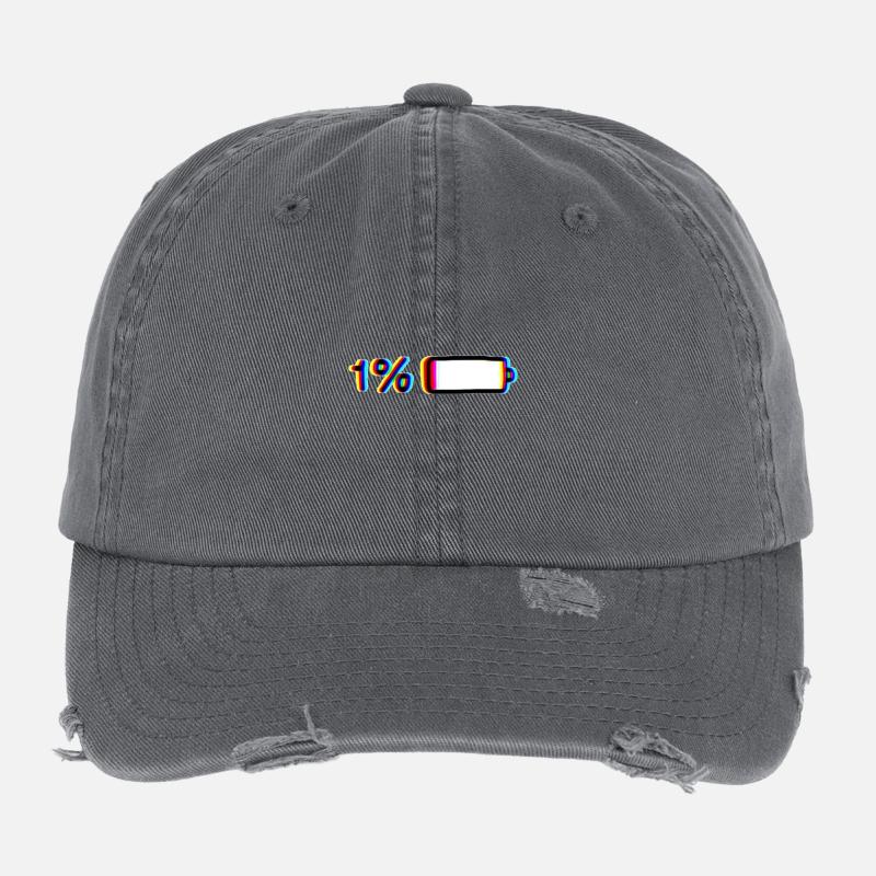 low battery Flexfit Vintage Destroyed Cap