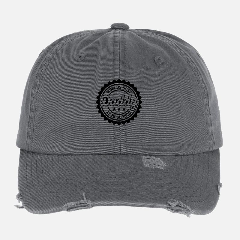 worlds_best_daddy__f1 Casquette vintage effet usé Flexfit