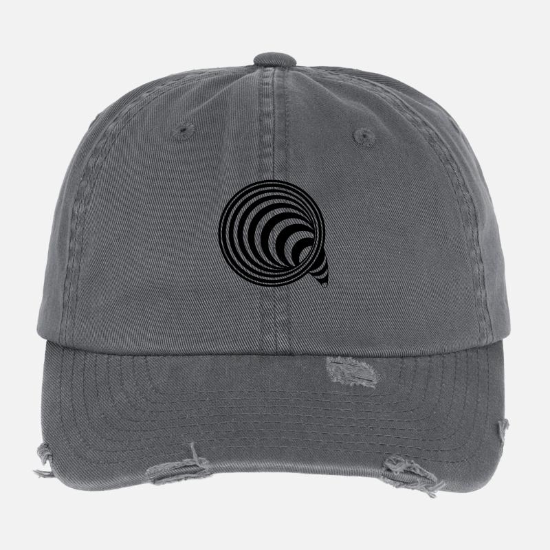 trou noir Casquette vintage effet usé Flexfit