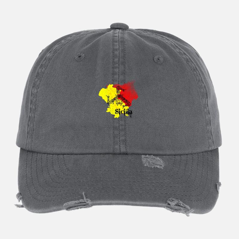 sicilia Flexfit Vintage Destroyed Cap