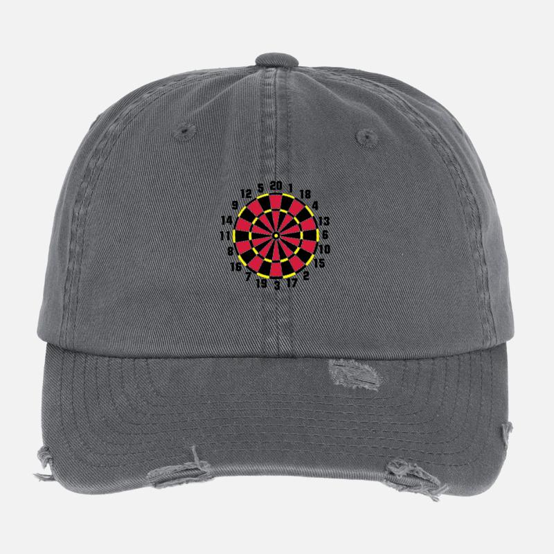Dartboard Flexfit Vintage Destroyed Cap