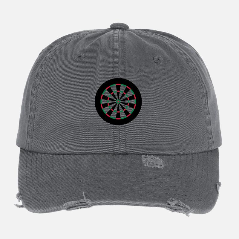 Dart Board Flexfit Vintage Destroyed Cap